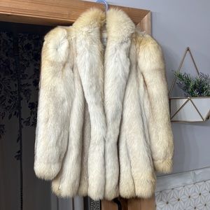 Blue Fox fur coat